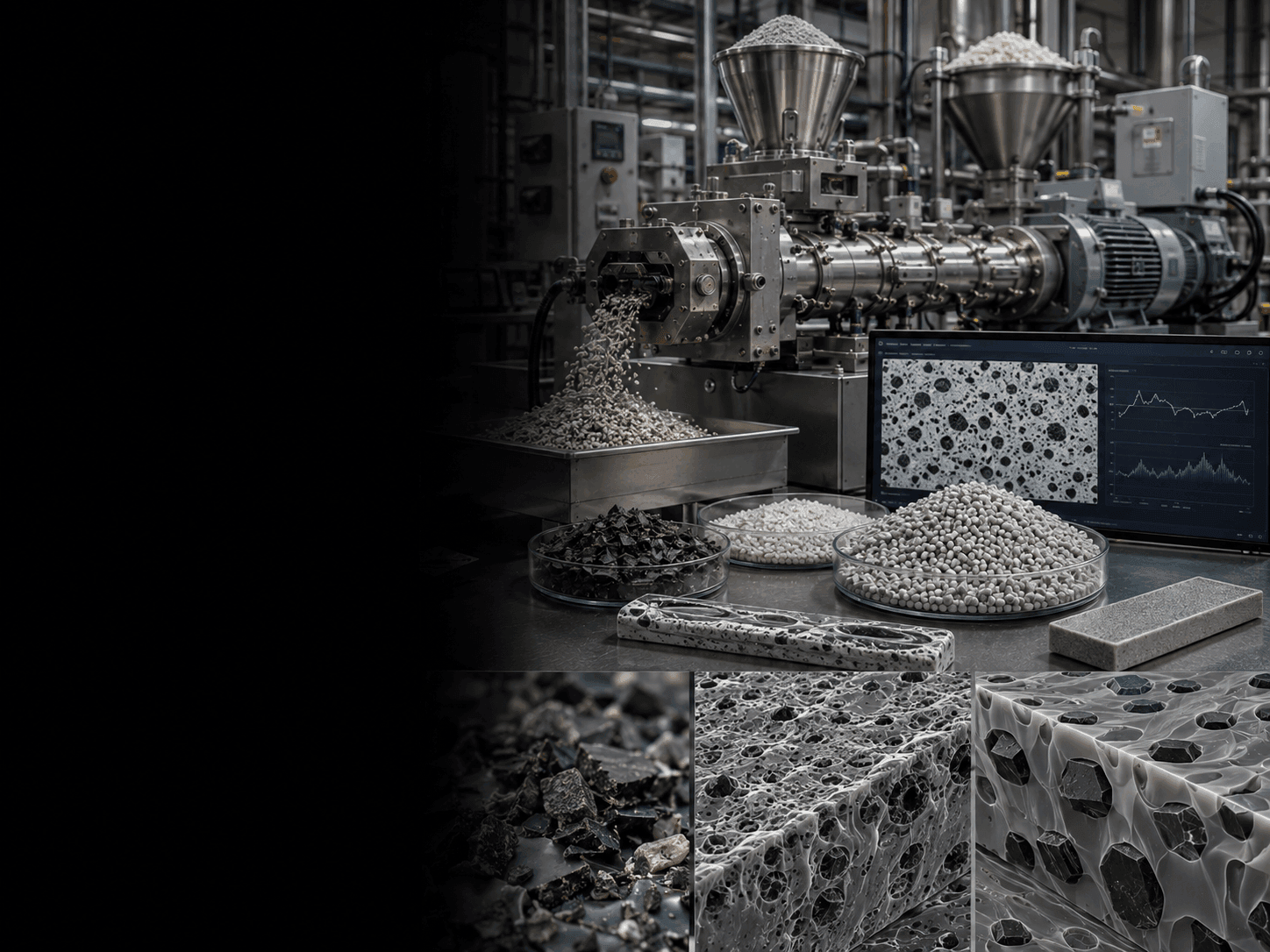 Dispersion stability in polymer compounding